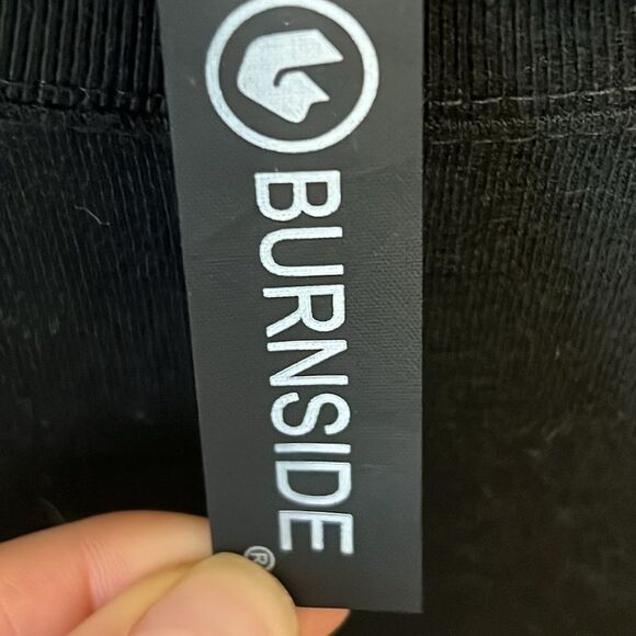 Burnside Men's Black Crewneck Sweater Sweatshirt NEW - Picture 4 of 5